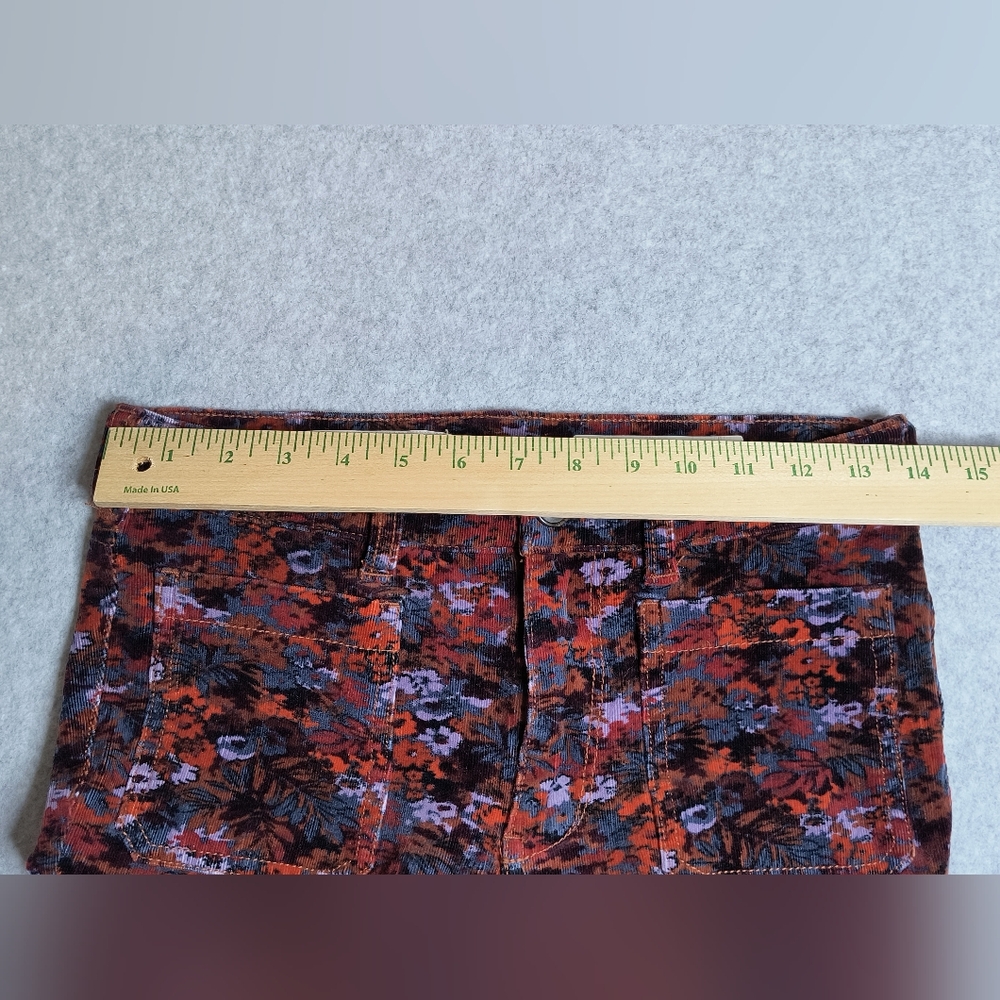 Anthropologie Pilcro & The Letterpress Corduroy Floral Jeans Women's - Picture 9 of 13